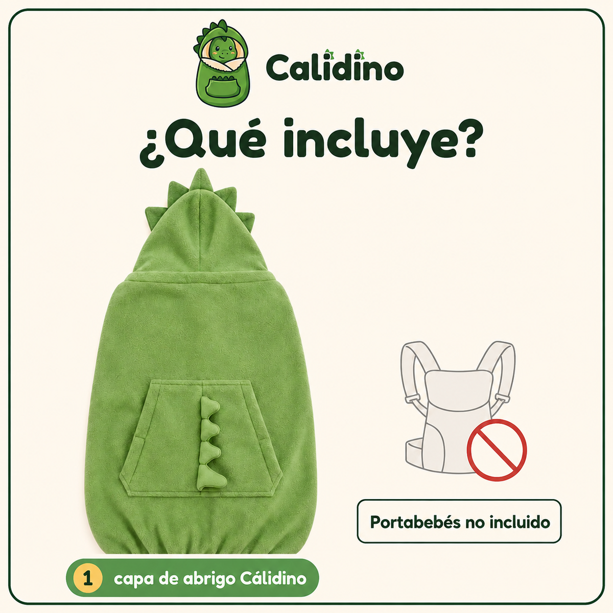 CapaDino de Abrigo para Portabebés